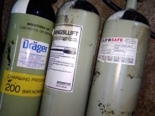 Баллоны для дайвинга  драгер, Владивосток